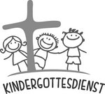 Logo "Kindergottesdienst" grau (Druck)