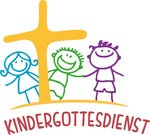 Logo "Kindergottesdienst" bunt (Bildschirm)